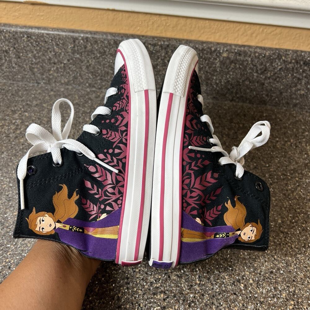 Converse x All Star High Frozen 2 Princess Ana Canvas Shoe Little Girl 1 Lace Up